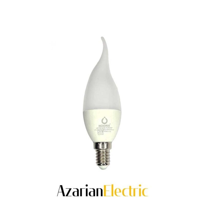 لامپ-ال-ای-دی-اشکی-شمعی-7-وات-نوریکس-lamp-led-light-7W-NOORIX